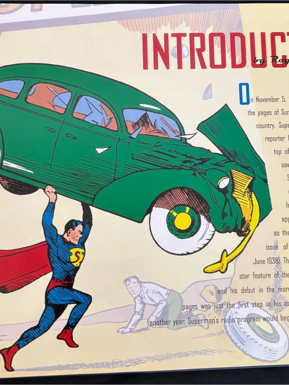 Superman Pop Art Canvas Print - Blue & Red
